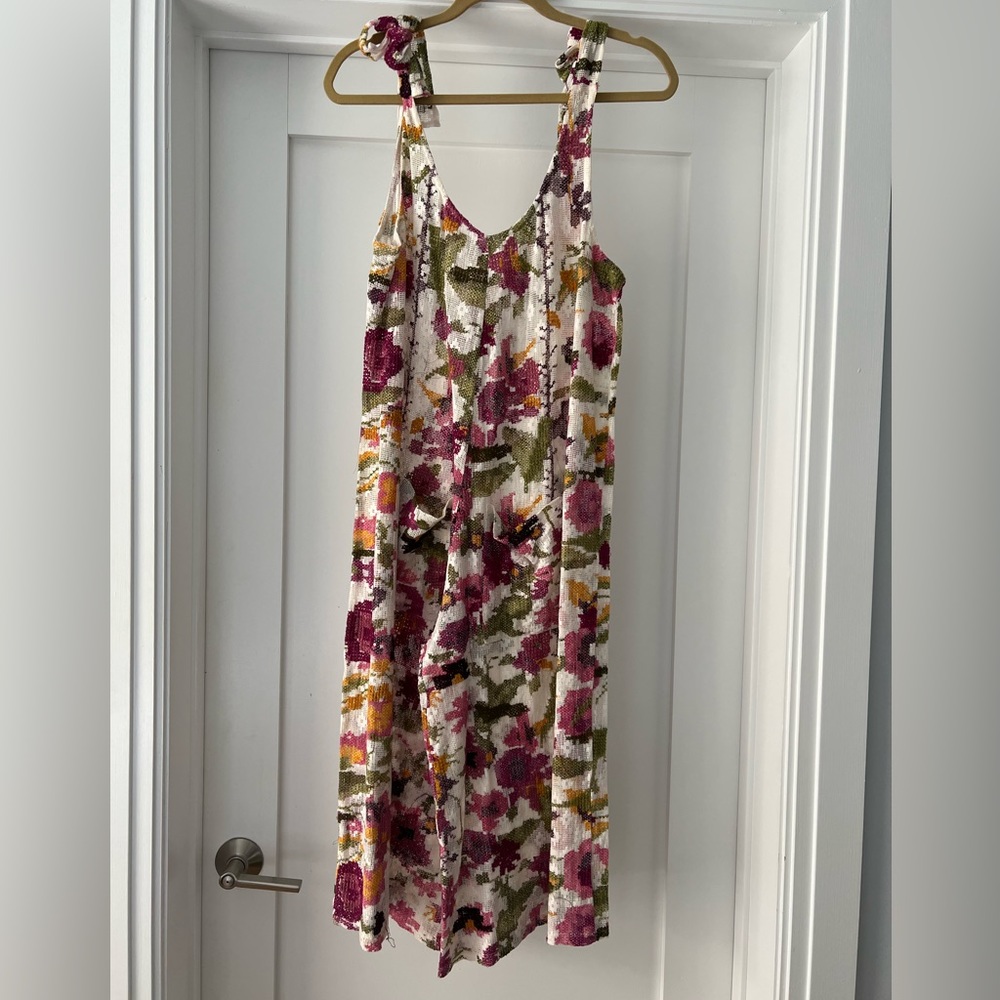 Zara Knit Floral Pocket Jumpsuit sz. Small
